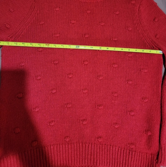Lucky brand Red Bobble stitch crew neck sweater size XL - Picture 6 of 14